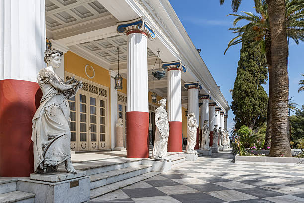 Achillion palace Achillion palace in Corfu island , Greece corfu holiday palace stock pictures, royalty-free photos & images