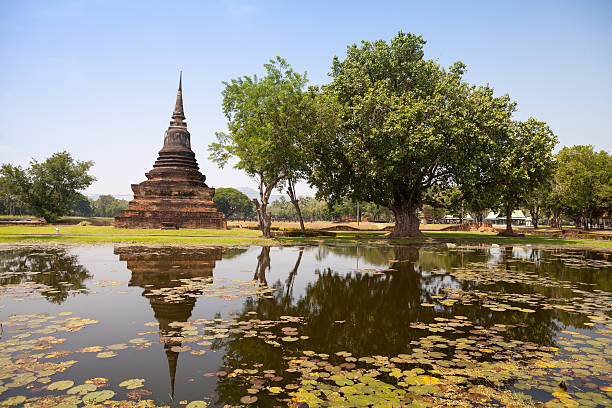 istock Sukhothai historical park. Buddhist temple ruins 474151084