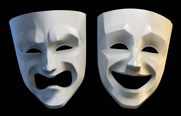 istock Tragicomic Theater Masks 474151514