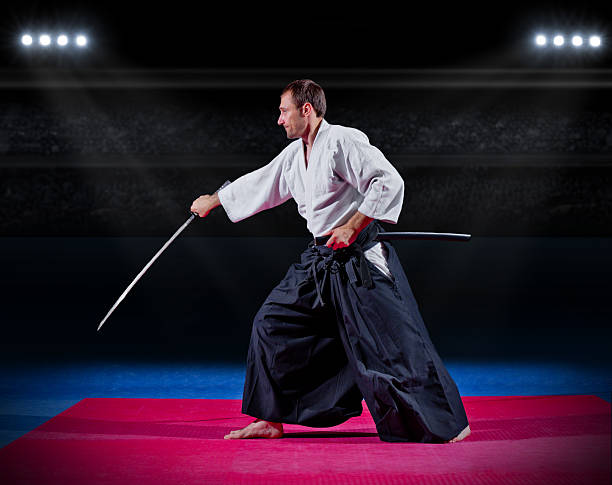istock Martial arts fighter with sword 474152698