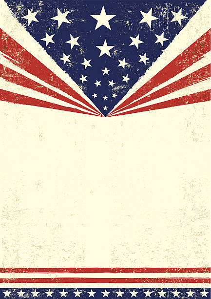 ilustrações, clipart, desenhos animados e ícones de cartaz da america - patriotism pattern retro revival backgrounds