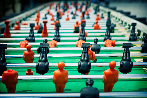 Table soccer close up shot. Canon 5D MK III