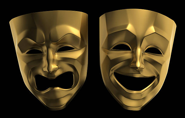 istock Tragicomic Theater Masks 474158050
