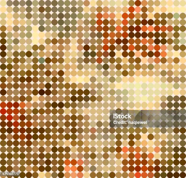 추상적임 색상화 폴카도트 패턴 배경 0명에 대한 스톡 벡터 아트 및 기타 이미지 - 0명, 갈색, 다중 색상