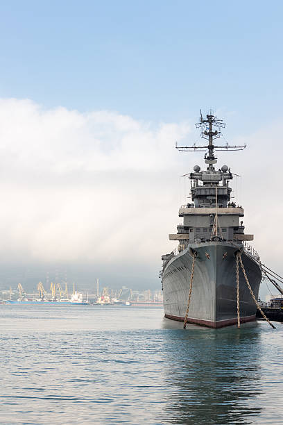 istock Navy ship berthed to the branch 474160806