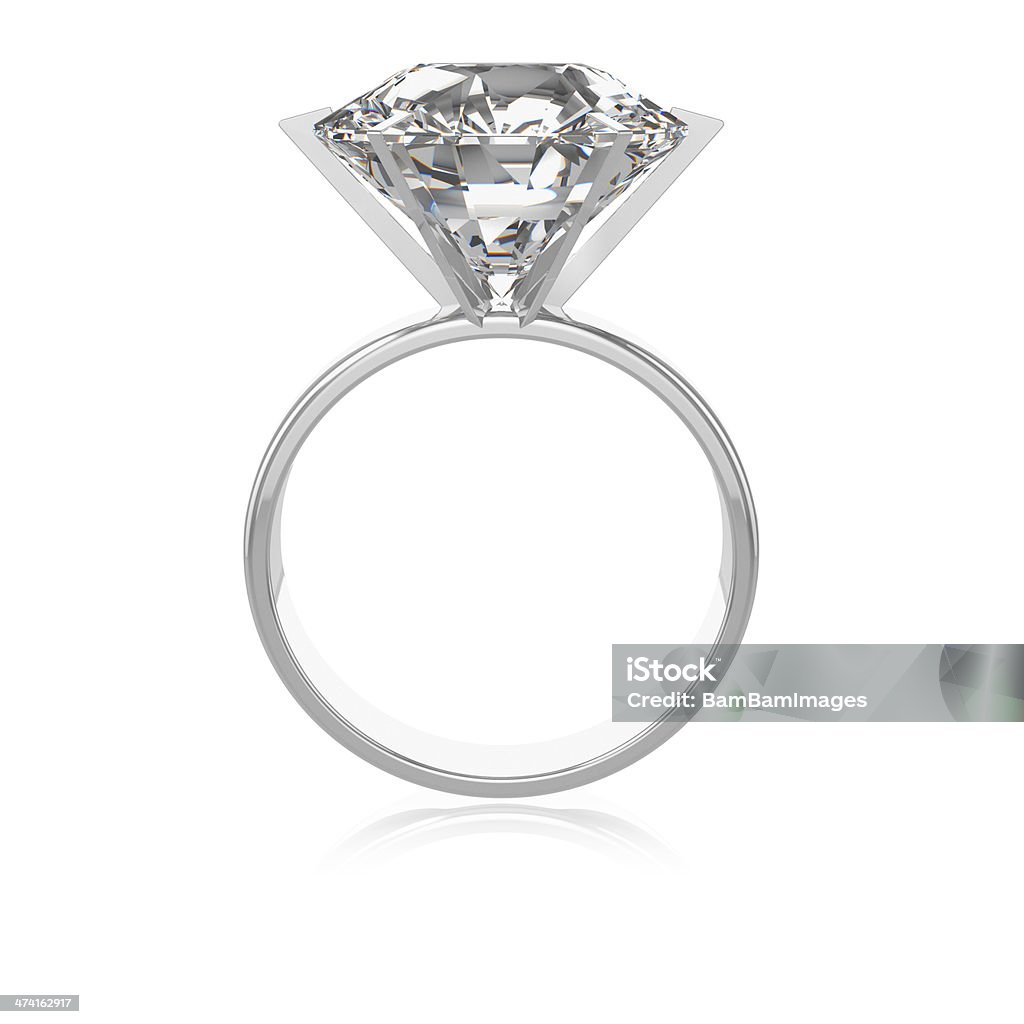 Big Diamond A diamond ring with a huge stone. Diamond Ring Stock Photo