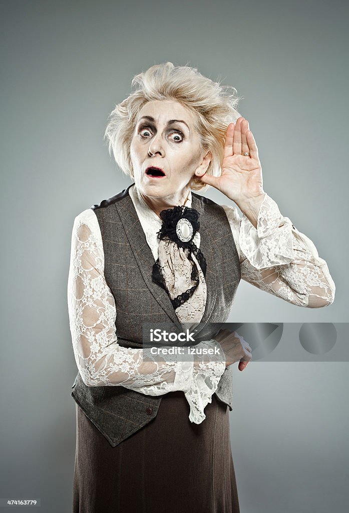 Curioso senior lady - Foto stock royalty-free di Halloween