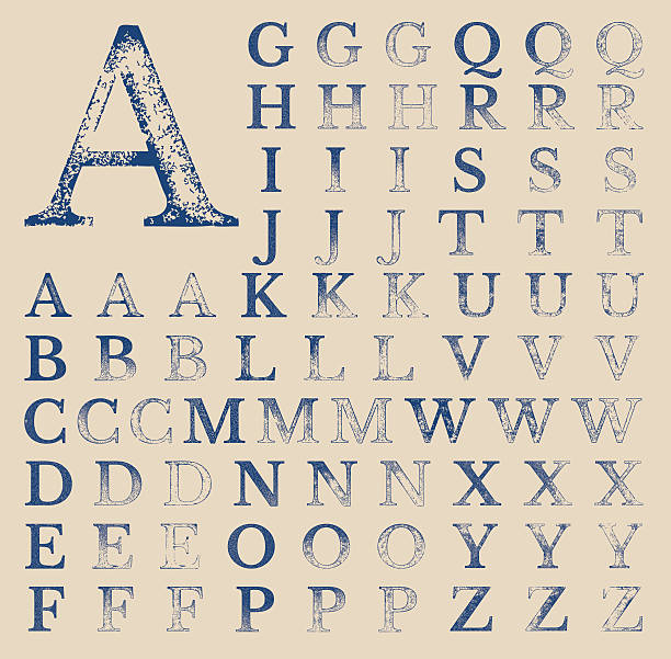 クラシック typografy ベクトルグランジの文字 - typewriter点のイラスト素材／クリップアート素材／マンガ素材／アイコン素材