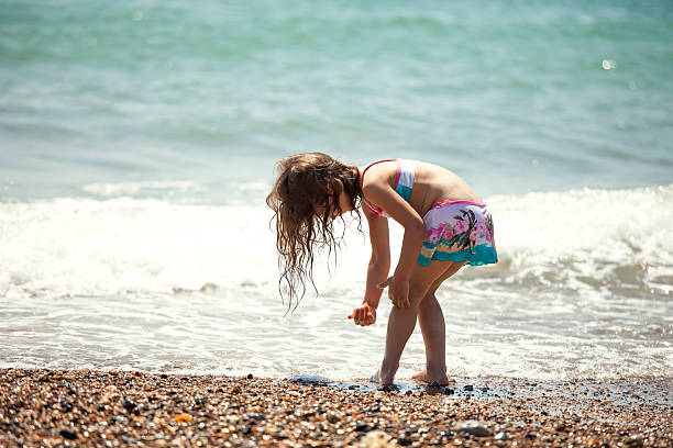 istock Little girl on the beach 474167222