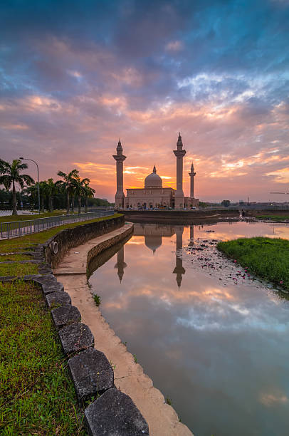 istock Sunrise at the beautiful mosque 474172540