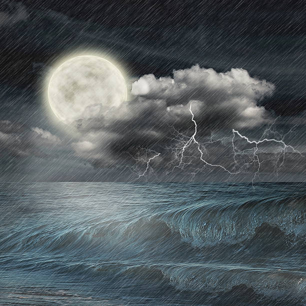 istock storm evening on ocean and the moon 474174941