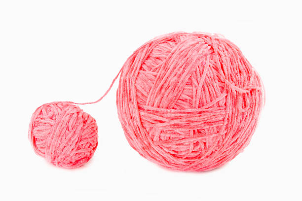 istock Pink  ball of yarn 474178899