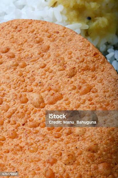Papad Ist Ein Beliebtes Indisches Fladenbrot Snack Oder Runde Stockfoto und mehr Bilder von Essgeschirr