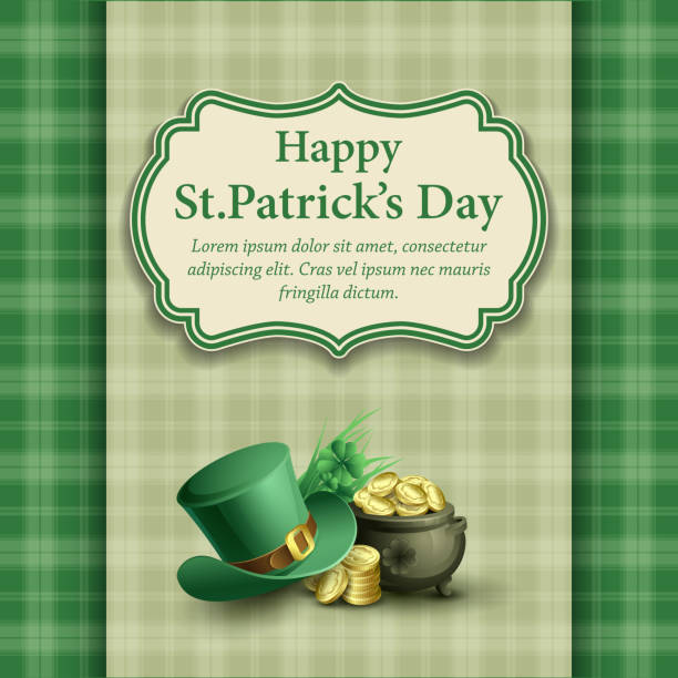 St.Patrick's Day background. Vector illustration vector art illustration