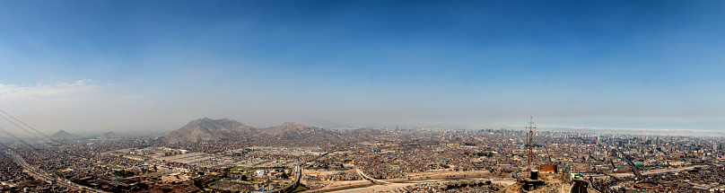 panoramic view of Lima city, Peru