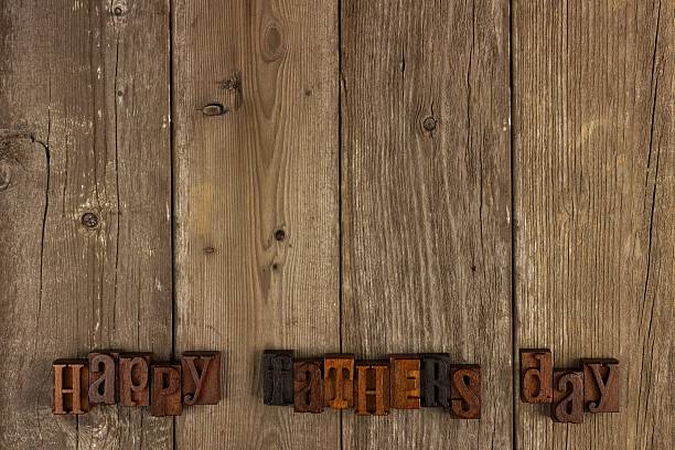 istock Happy Fathers Day letters on rustic wood 474190266