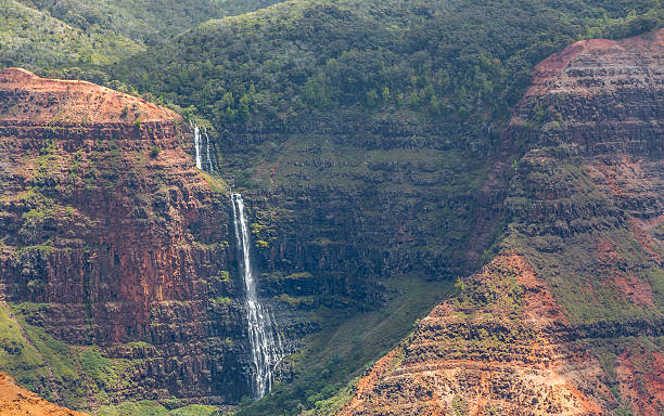 waimea canyon kauai, havaí - kauai tropical climate green travel destinations imagens e fotografias de stock