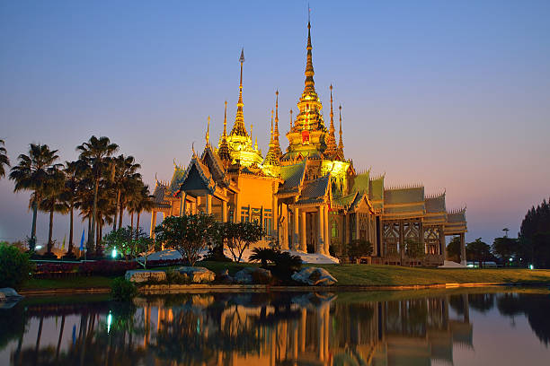istock Wat thai, sunset in temple Thailand 474191940