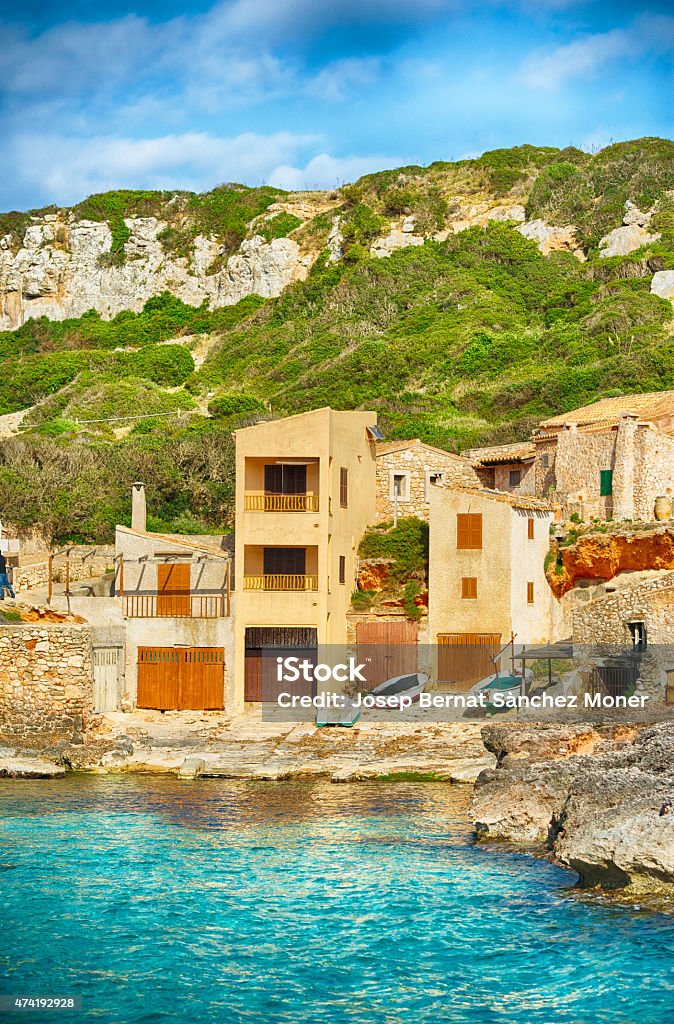 Best Beach in Mallorca - Balearic Islands This beach is considered the best beach in Mallorca. Its clean water and wonderfull surrounding area are its best values 2015 Stock Photo