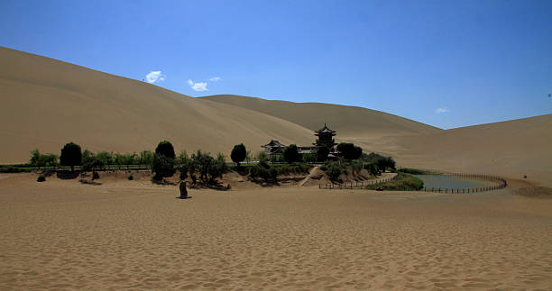 istock China Dunhuang Mingsha mountain, desert scenery 474193063