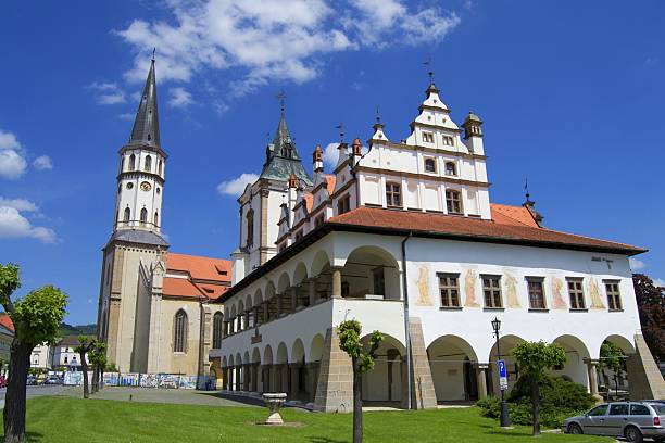istock Historic medieval Town Hall and church 474193804