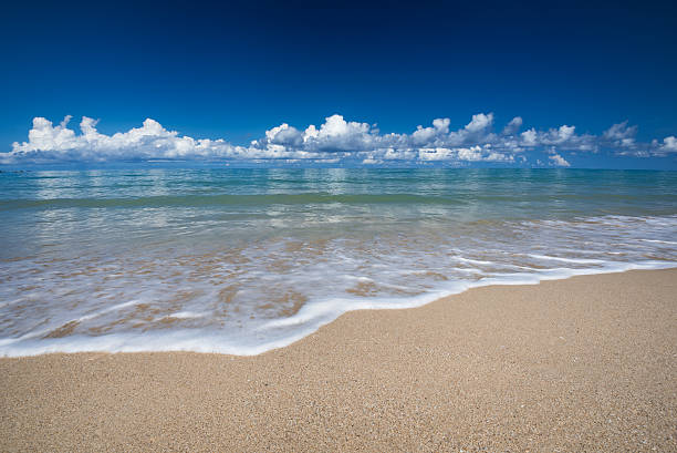 istock sea waves lash line impact on the sand beach 474194368
