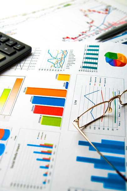 Graphs and Charts stock photo