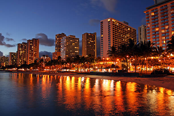 Stock image of Waikiki Beach, Honolulu, Oahu, Hawaii