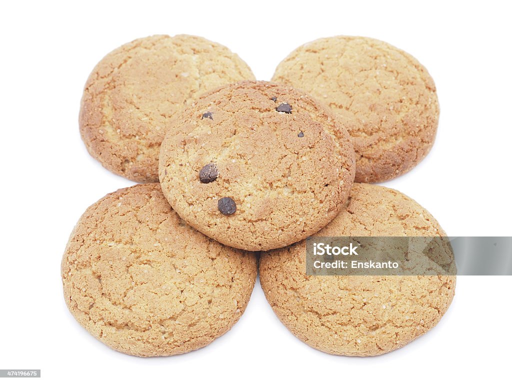 cookies em fundo branco - Royalty-free Alimentação Saudável Foto de stock