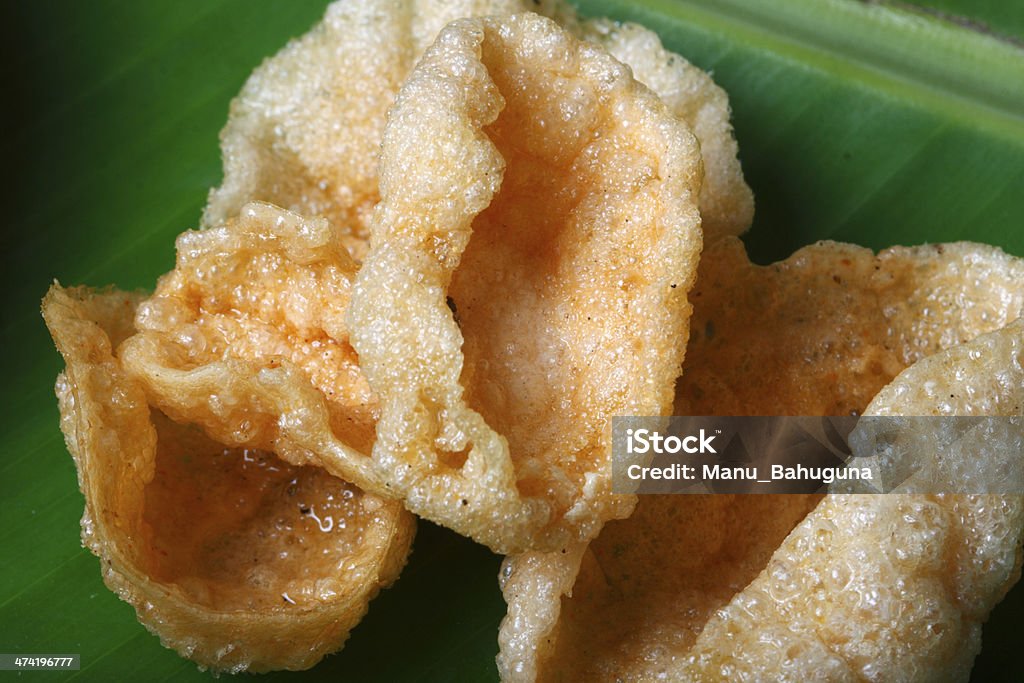 Papad ist ein beliebtes indisches Fladenbrot snack oder Runde - Lizenzfrei Essgeschirr Stock-Foto