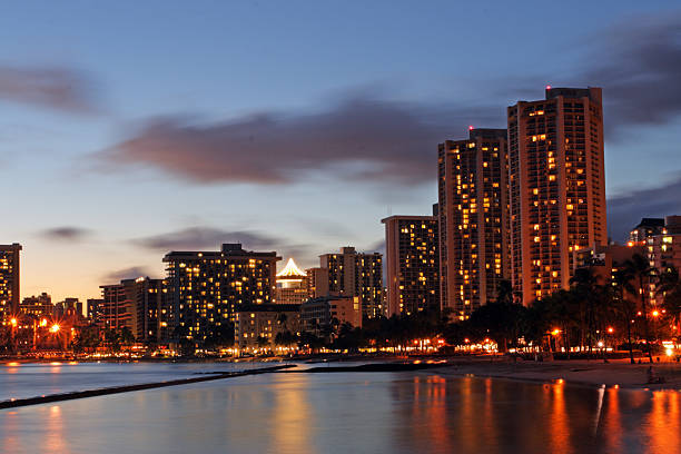Stock image of Waikiki Beach, Honolulu, Oahu, Hawaii