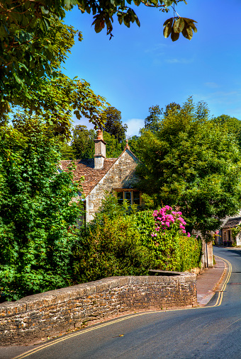 Village Stock Photo - Download Image Now - Castle Combe, 2015, Built  Structure - iStock