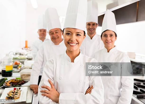Group Of Chefs Stock Photo - Download Image Now - Chef, Cooking, Manager