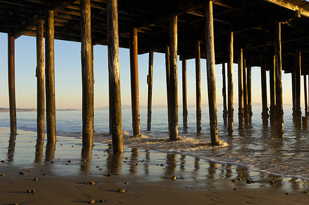 istock Under Wharf and Ocean at Sunset 474201167