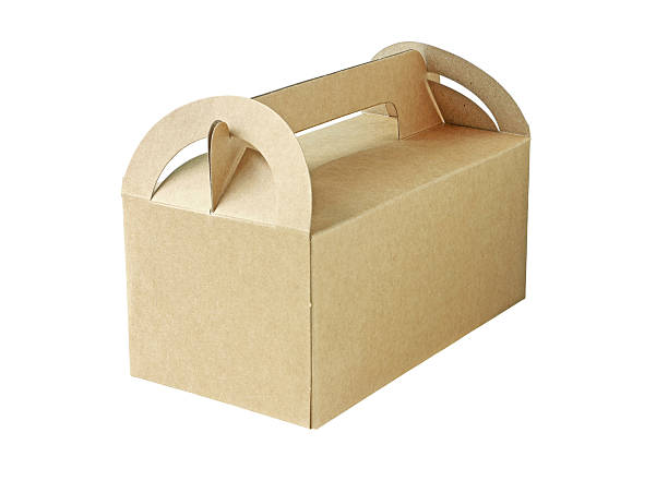 istock Brown Paper Box Closed isolated on white background 474202894
