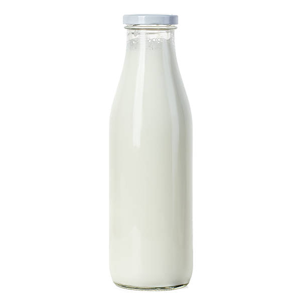 istock Bottle of milk isolated on white background 474203562