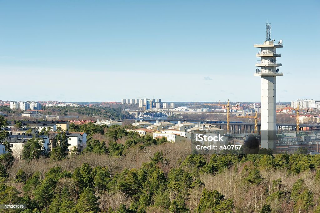 Stockholm. High angle view of Stockholm. 2015 Stock Photo