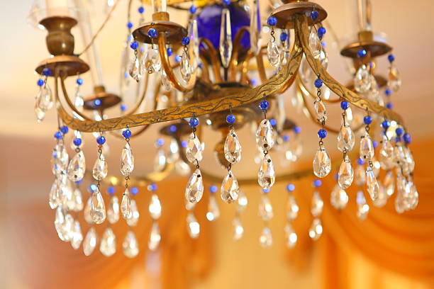 istock Beautiful vintage crystal chandelier 474207514