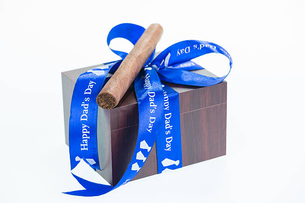 Happy Father's Day with a gift and cuban cigar