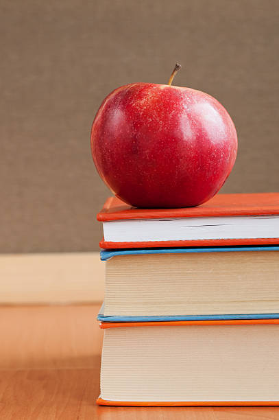 istock Books and Red Apple 474211750