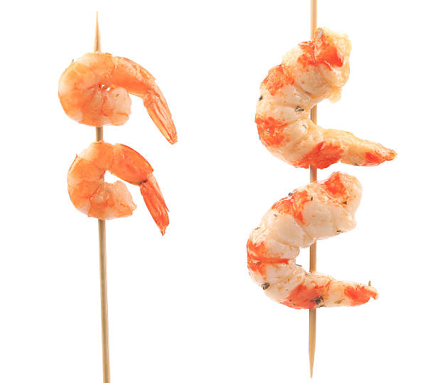 istock Grilled shrimps on a stick. 474213789