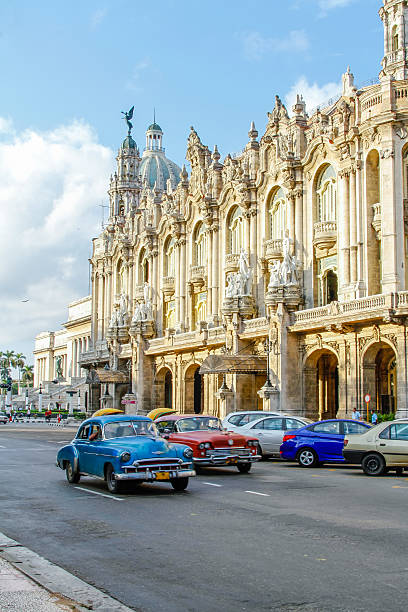 Oldtimer in Havana Cuba stock photo