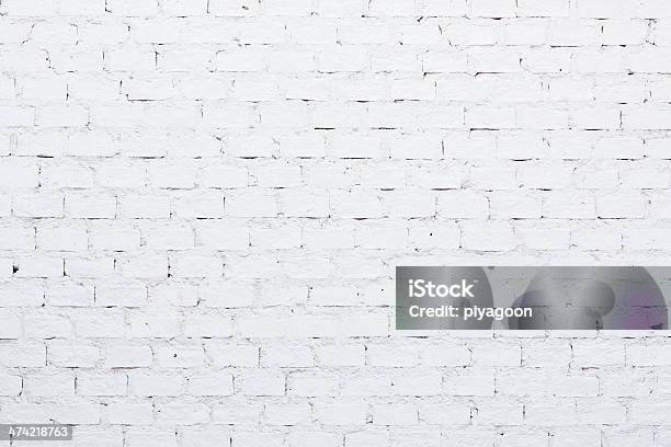 White Brick Wall Stockfoto und mehr Bilder von Architektur - Architektur, Baugewerbe, Bildhintergrund