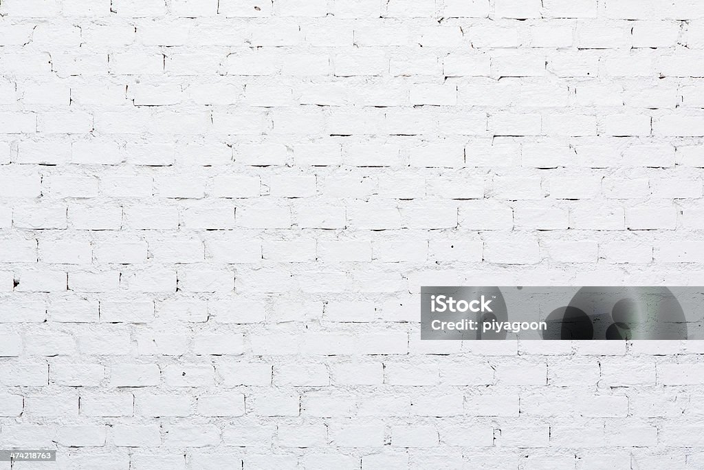 Muro di mattoni bianchi - Foto stock royalty-free di Appartamento