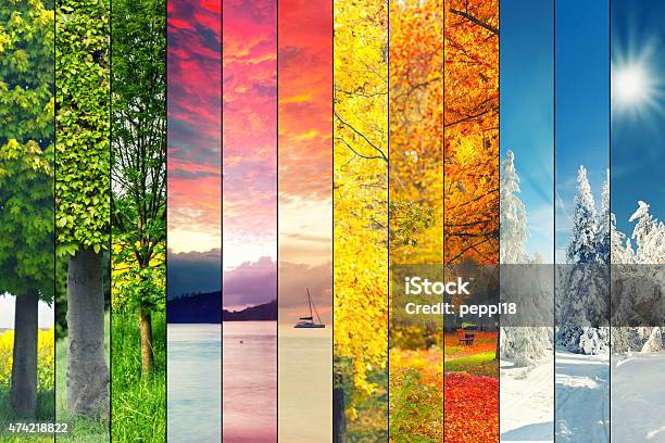 Pianeta Terra - Fotografie stock e altre immagini di Le quattro stagioni - Le quattro stagioni, Stagione, Paesaggio