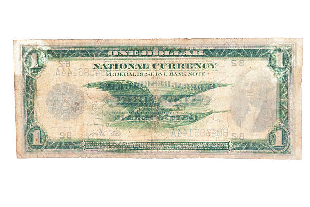 Reverse Side Of A US Dollar Bill 1914 to 1918