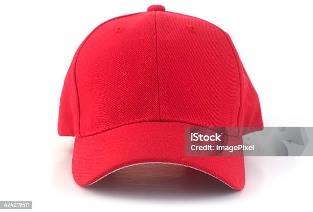 Photo libre de droit de Rouge Casquette De Baseball banque d'images et plus d'images libres de droit de Rouge - Rouge, Casquette de baseball, Casquette