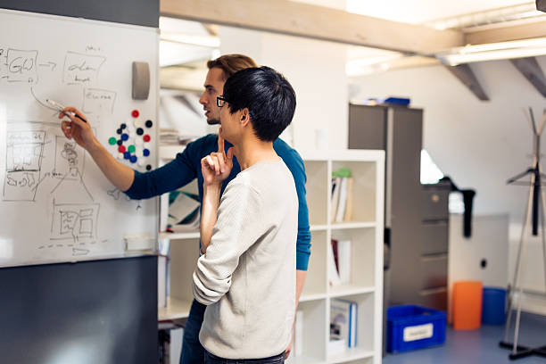 istock tech start-up founders working on their new product 474222188