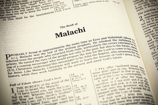 istock Open Bible ,The Book of Malachi 474222327