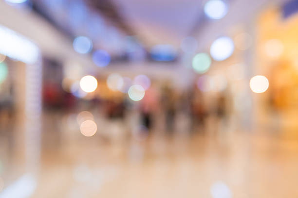 istock Shopping mall blur background with bokeh 474222520